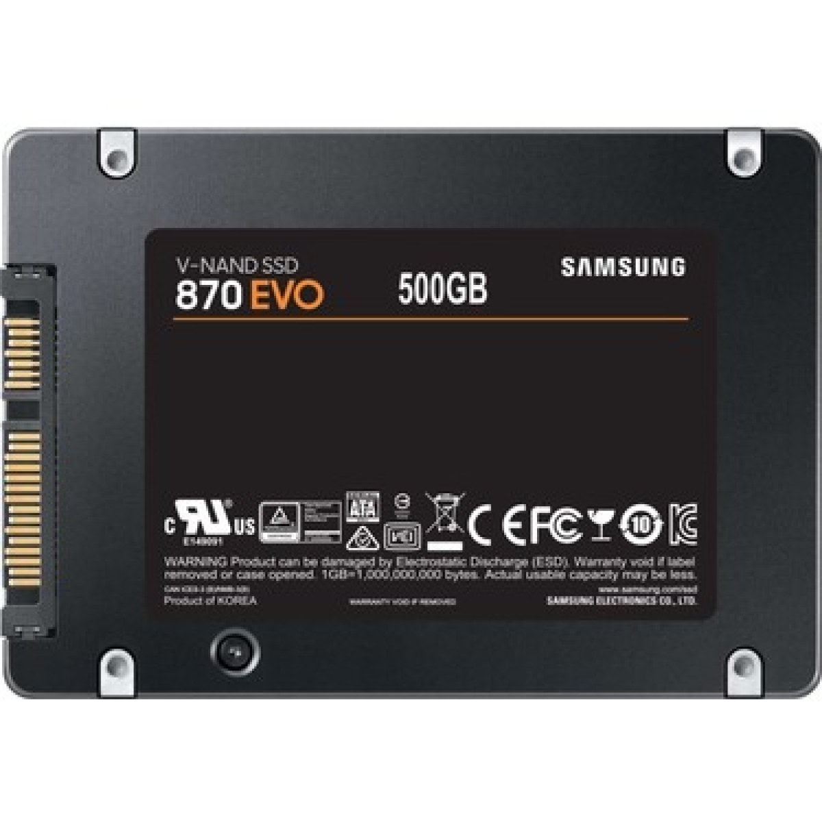Samsung 500GB 870 Evo 560MB-530MB/s Sata 2.5"  (MZ-77E500BW) SSD Harddisk