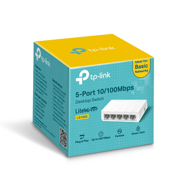 tp-link 5-Port 10/100Mbps Desktop Switch  LS1005
